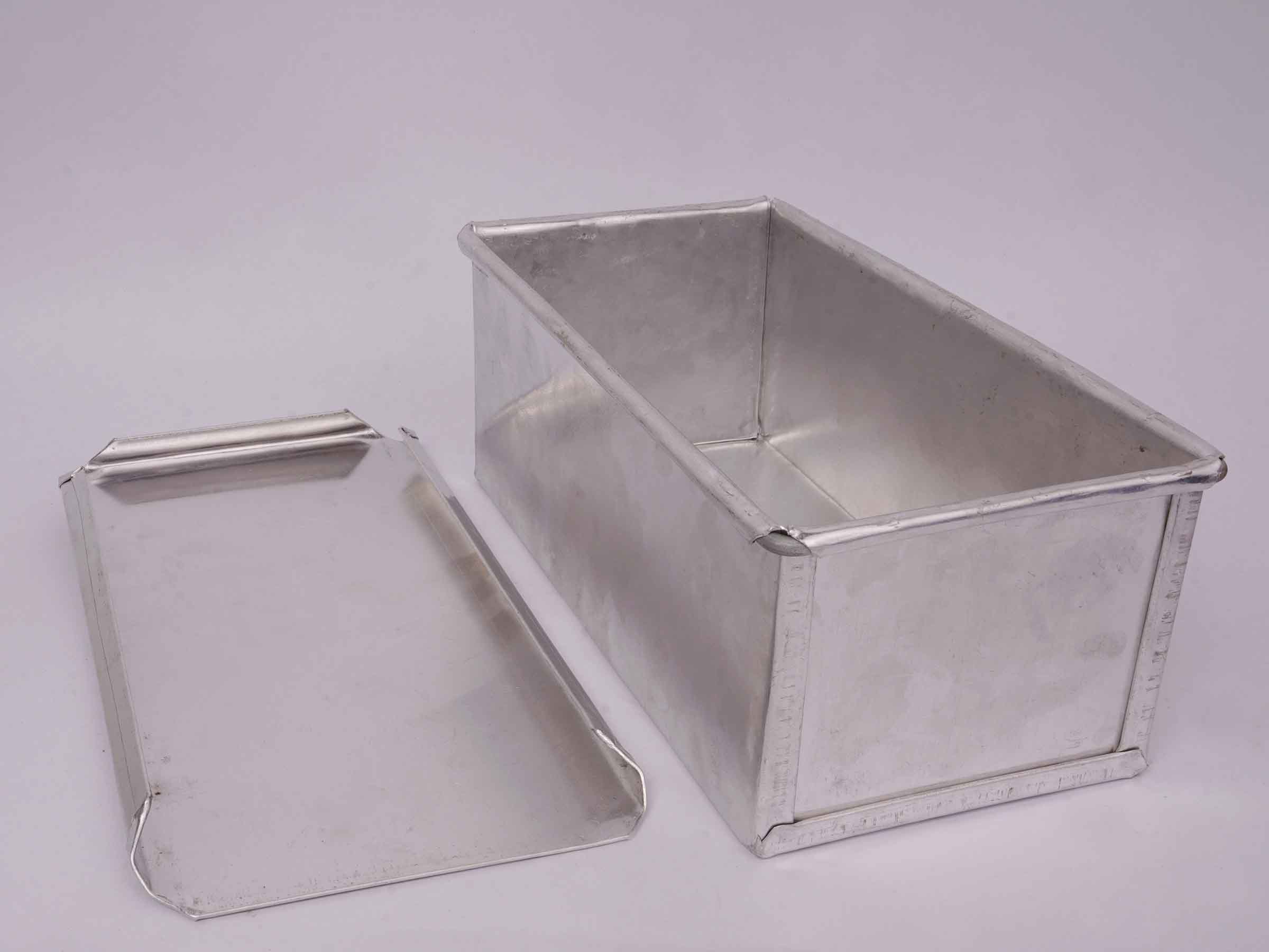 Aluminium Bread box and top single(9"x4"x3.5")